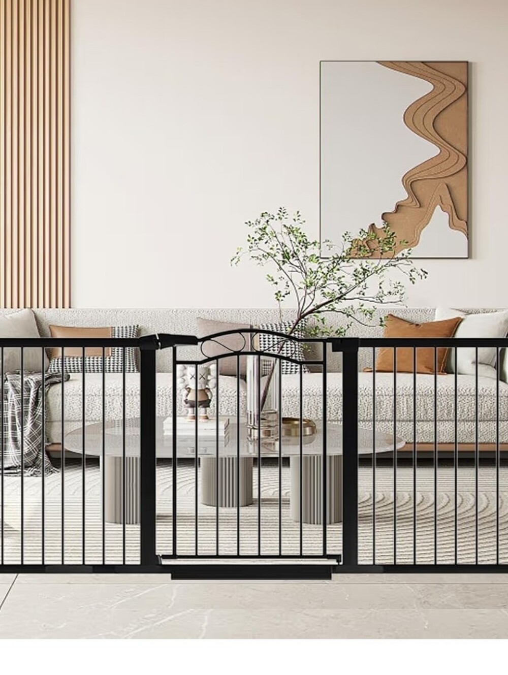 Fairy Baby 76–82" Extra Wide Baby Gate Pressure Mount Auto Close Safety Gate I